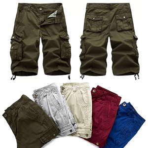 Pantalones cortos Cargo informales para hombre 3/4 de longitud larga, 6 bolsillos, verano, algodón transpirable, patrón hasta la rodilla para hombre - Product Image 6