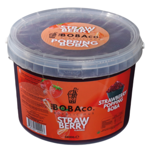 Fabricant de marque privée OEM ODM d'usine en gros d'ingrédients de thé à bulles à éclater Boba fraise 3.4kg - Product Image 2