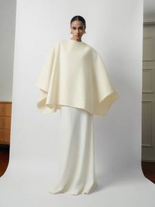 Marque vietnamienne sans manches femmes robes Silhouette ERA laine longue robe tissu écologique blanc ANT vêtements pour femmes - Product Image 5