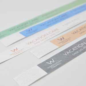 [AnyWristband] Pulsera Personalizada Impermeable para Eventos, Fácil Distribución, Correa a Todo Color, Pulsera de Tyvek, Tipo Individual, 25 mm (1\") - Product Image 5