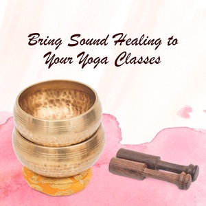 Vente chaude bol chantant tibétain qualité supérieure méditation Yoga thérapie sonore martelé bouddhiste chant Chakra bol avec des bâtons - Product Image 4