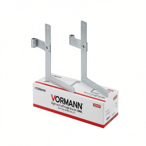 VORMANN Right and Left Angle Bracket XMM Galvanized Steel 3mm <b>Hooks</b> & <b>Rails</b> Pack of 2 - Product Image 3