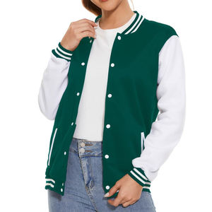 Veste universitaire pour femme avec poche personnalisée sur 2 côtés, prix bas, vêtements décontractés, veste universitaire pour femme multicolores en vente - Product Image 1