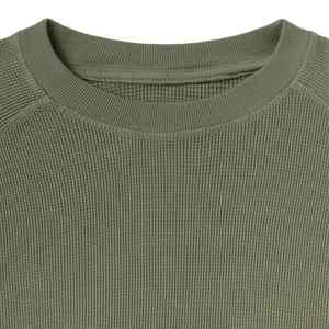 Custom Logo Print <b>Thermal</b> <b>Fleece</b> Men Streetwear Hoodie Sweatshirt Oversized Box Fit Cropped Crewneck Sweatshirts Unisex Hoodie - Product Image 5