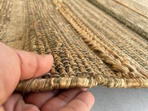 Directo de fábrica personalizable moderno yute plano tejido Dhurry área alfombra indio hecho a mano multitexturizado para uso doméstico Jacquard - Product Image 3