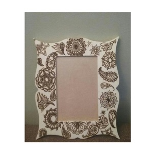 Cadre photo en bois rustique fait main design pour décoration murale table bureau anniversaire de mariage anniversaire portrait de famille et cadeaux - Product Image 2