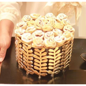 Nueva llegada atractivo cuenco de chocolate hecho de metal cuenco de aluminio dulces exhibición de postre para el accesorio de chocolate más vendido - Product Image 5