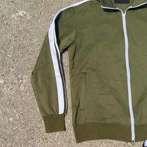 Survêtements de sport pour hommes de haute qualité, respirants, décontractés, printemps/été, deux pièces, sweat-shirt court à fermeture éclair et short de sport, 100% polyester - Product Image 5