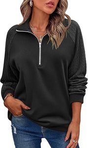 Loose fit women full sleeve sweatshirt comfy cotton <b>blend</b> stylish and warm daily outfit - Product Image 2