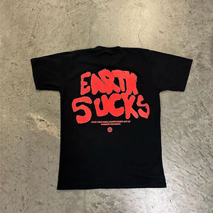 Camiseta gráfica rosa EST 22 para hombre, ropa de calle, camiseta de algodón de gran tamaño, camiseta informal de moda urbana - Product Image 3