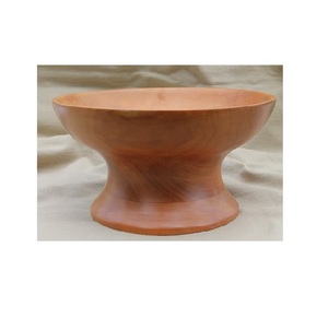 Cuenco de madera de Acacia para servir frutas y nueces, tazón de masa de madera hecho a mano de alta calidad, precio al por mayor - Product Image 1