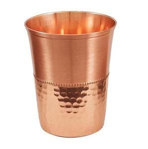 Verre de cuivre le plus vendu pour la maison et l'hôtel Verre de boisson en cuivre pur à prix raisonnable en métal. - Product Image 3