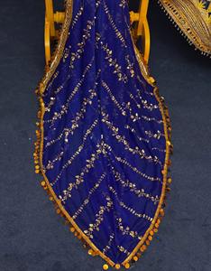 Robe de mariée ethnique pashtun traditionnelle vintage faite à la main avec veste, longueur au sol, manches longues, tissu personnalisable - Product Image 5