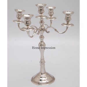 Candelabros de 5 brazos para Decoración de mesa y boda, suministros festivos y de aspecto estándar de diseño simple - Product Image 5