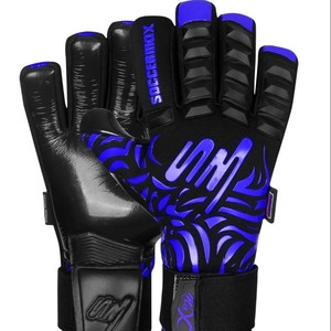 Gants de gardien de football professionnels antidérapants au design personnalisé Gants de paume en cuir à petit budget pour toutes les tailles de gants de gardien de but - Product Image 1