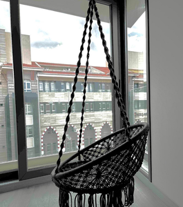 <b>Indoor</b> <b>Hammock</b> Boho Natural Children Room <b>Hammock</b> Chair NATURAL Baby Swing Set Style Color Baby Bedside Sleeper - Product Image 2