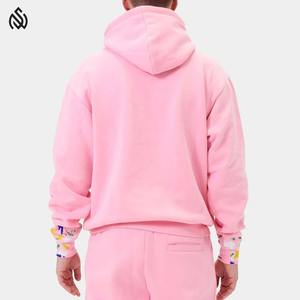 Ropa de calle de alta calidad personalizada 100% algodón Chenille parche bordado pulóver venta al por mayor Chenille bordado sudaderas con capucha para hombres - Product Image 2