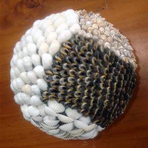 Mosaico de Conchas Marinas Pulidas de 15 cm, Motivos Variados para Decoración del Hogar, Estilo Náutico y Romántico - Product Image 2