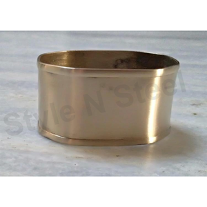 Rond de serviette SS avec anneau de serviette ovale en laiton - Product Image 1