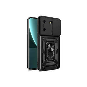 Étui pour Tecno Pova Neo 10C A53 7 Plus avec support magnétique et protection de l'appareil photo, coque coulissante Vega en silicone - Noir - Product Image 1