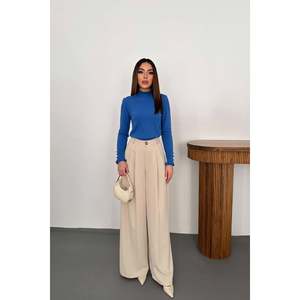 Blue <b>Turtleneck</b> and Knitted <b>Sweater</b> - Blue - Product Image 1