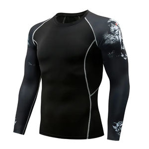 Vente chaude sur mesure de haute qualité hommes Rash Guard pour BJJ formation MMA Rash Guard MS-RG-16 - Product Image 3