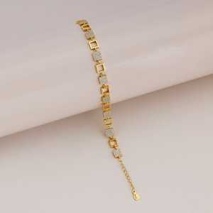 92.5 Silver Classic Geometric Pattern <b>Bracelet</b> for Parties Number-Shaped Bangles 191302 Model - Product Image 2