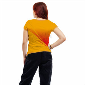 Camiseta Básica para Mujer, Atuendo Cómodo para el Día a Día, Material Suave, Camiseta con Estampado Moderno para Mujer, Estilo Urbano Informal para Uso Diario - Product Image 3