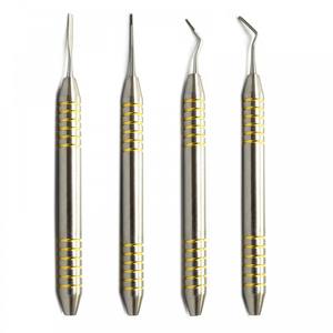 High Quality PDL Periodontal Ligament Atraumatic Extraction <b>Dental</b> Periotome Scaler Set 4 Pieces Brand New Stainless Steel - Product Image 6