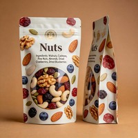 Sachet Doypack Personnalisé Imprimé Numérique Refermable avec Fermeture Ziplock pour Emballage Alimentaire (Noix) avec Fenêtre Transparente