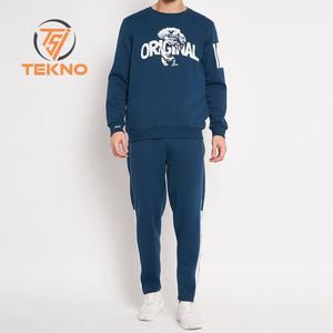 Venta al por mayor de los hombres bordados chándal con cuello redondo logotipo personalizado de talla grande para el invierno-Precio al por mayor hecho en Pakistán - Product Image 1