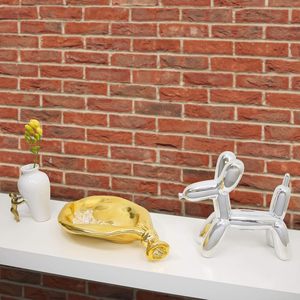 Bol décoratif en aluminium doré pour bonbons et collations Plat d'accent sculptural moderne idéal pour l'affichage de la décoration de la fête de Noël à la maison - Product Image 5