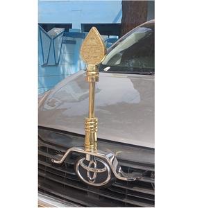 Miniature Flags manufacturer Shining Cotton Cloth Cross Classy Brass Base <b>Table</b> Stand - Product Image 5