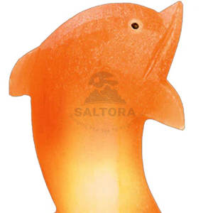 โคมไฟเกลือทรงเกลือทำจากวัสดุที่ดีที่สุดโคมไฟเกลือรูปปลาโลมา - Product Image 4