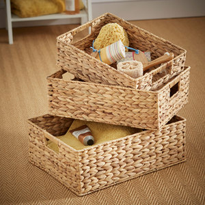 Ensemble de panier rectangulaire, panier de rangement, accessoire d'organisation de la maison très esthétique, disponible en gros. - Product Image 2