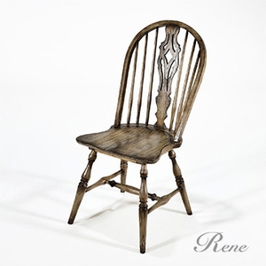 La chaise de salle à manger de la série 8227 est fabriquée en bois d'acajou vieilli de haute qualité, garantissant une robustesse et une durabilité élevées. - Product Image 3