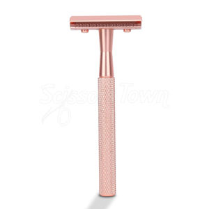 Rasoir de sécurité écologique avec manche en acier inoxydable réutilisable pour le rasage humide traditionnel et les soins de la peau - Product Image 1