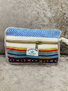 Portefeuille unisexe en coton de chanvre fait à la main sacs de soirée durables écologiques et élégants avec artisanat Handloom - Product Image 4