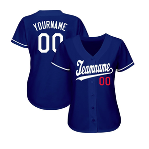 Camiseta de Béisbol Unisex para Adultos, Uniforme de Equipo con Estampado Personalizado, Secado Rápido, 100% Poliéster, Elegante Cuello en V, Ajuste Suave, Antibacteriano - Product Image 2