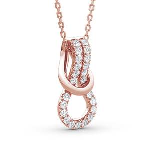 สร้อยคอเพชรเงินสเตอร์ลิง Jeulia Infinity Love - Product Image 2