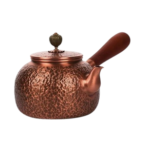 Hervidor con acabado brillante para té, café, servicio de cobre, hervidor de té de Metal, vajilla, suministros de té Espresso - Product Image 4