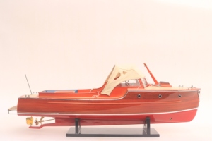 Rapsody Yachts 29 <b>Model</b> <b>Wooden</b> Speed Ship Nautical Style Painted Technique <b>Model</b> Ship - Product Image 2