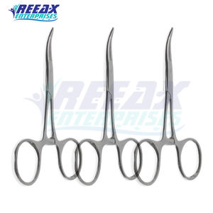 Pinzas hemostáticas rectas y curvas de acero inoxidable de la mejor calidad, pinzas para mosquitos, base de instrumentos quirúrgicos REEAX ENTERPRISES - Product Image 3