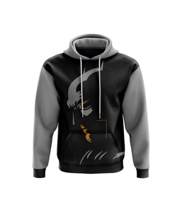 เสื้อฮู้ดดี้ผู้ชายผ้าฟลีซถักน้ำหนัก 350 กรัม พิมพ์ลาย เป็นมิตรกับสิ่งแวดล้อม คุณภาพเยี่ยม กันลม ซิปหน้า ระบายอากาศได้ดี สไตล์สตรีทแวร์ - Product Image 5