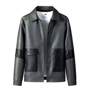 Custom <b>Men</b> Luxury Outerwear Genuine Cowhide Leather Jacket's Manufacturer Oem Custom Logo <b>Men'S</b> Leather Jacket's - Product Image 2