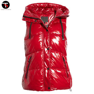 Custom Solid Color Padded Puff Vest Ladies Clothes <b>Women's</b> <b>Sleeveless</b> Puffer <b>Jacket</b> Hooded Vest Breathable - Product Image 5