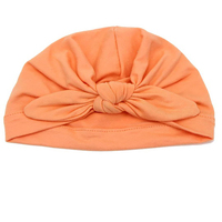 Turban élégant et doux pour bébé Bonnet d'hiver à la mode avec nœud Chapeau de paille élégant pour enfants pour filles Accessoires d'hiver