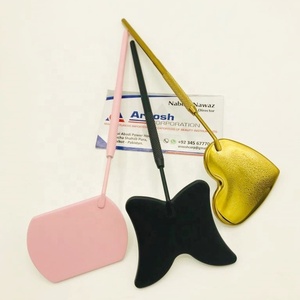 Vente en gros de miroir d'extension de cils solide en acier inoxydable miroir d'inspection de cils miroir carré coeur papillon pour artiste de cils - Product Image 1