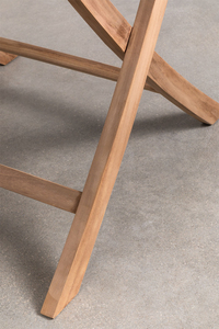 Argo Modern Outdoor Dining <strong>Table</strong> Solid <strong>Teak</strong> Wood <strong>Octagonal</strong> Folding Design with Natural Finish for Outdoor Furniture - Product Image 4