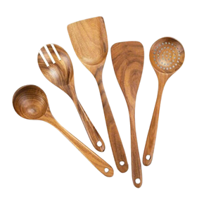Ensemble d'ustensiles de cuisine en bois d'acacia pour la cuisine ustensiles de cuisine en bois d'acacia de haute qualité de l'usine du Vietnam - Product Image 1